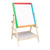 Planșă de desen pentru copii cu înălțime reglabilă - tablă magnetică din lemn cu două fețe Planșă de desen pentru copii cu înălțime reglabilă - tablă magnetică din lemn cu două fețe