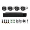Sistem de supraveghere AHD cu 4 camere – 1080P (2MP), camere exterior, vedere nocturnă, acces la distanță P2P, PAL