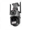 Cameră de securitate pentru exterior Titan 360' 8MP 4K WiFi PTZ V1 – iCSee, vedere nocturnă, urmărire a mișcării, IP66 – gri-negru