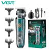VGR V-949 Aparat profesional multifuncțional de tuns – pentru barbă, păr din urechi și nas, rezistent la apă, cu afișaj digital VGR V-949 Aparat profesional multifuncțional de tuns – pentru barbă, păr din urechi și nas, rezistent la apă, cu afișaj digital