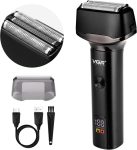   VGR V-371 Aparat de ras electric pentru bărbați – cu trimmer rabatabil, wireless, rezistent la apă IPX5, pentru bărbierit uscat și umed