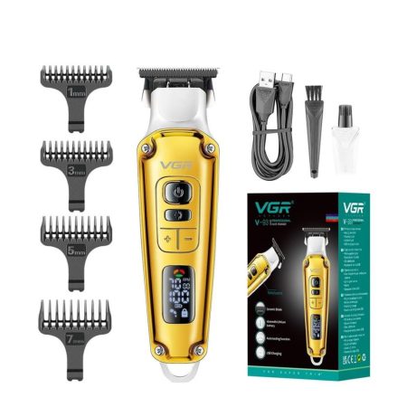 VGR V-931 Mașină de tuns păr profesională cu afișaj digital, 5500–7000 RPM, autonomie de 240 de minute, baterie de 1600 mAh VGR V-931 Mașină de tuns păr profesională cu afișaj digital, 5500–7000 RPM, autonomie de 240 de minute, baterie de 1600 mAh