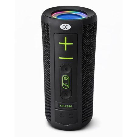 CR‑X184 Boxă Bluetooth RGB, neagră