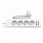   Prelungitor multifuncțional Jortan 2 metri – 4 prize + 2 USB + 2 USB-C