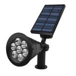 Spot solar, 7 LED-uri, alb rece