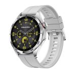   Ceas inteligent Laxasfit GT4 Pro gri, cu curea din silicon gri