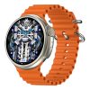 ChronoFlex Smartwatch portocaliu – cu Ecran HD Rotund și Funcții Avansate de Monitorizare a Sănătății