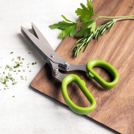  Foarfecă pentru tăiat plante aromatice, cu 5 lame