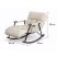 Scaun balansoar RelaxRocker – alb deschis