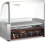   Aparat pentru preparat hotdog-uri cu 7 role și regulator dublu de temperatură