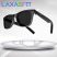 LAXASFIT Ochelari inteligenți Bluetooth – Cu filtru de lumină albastră, pentru apeluri wireless + lavetă cadou