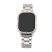Ceas inteligent ZTfit ZT09-HM – argintiu, cu curea din silicon argintiu, metal argintiu și piele maro