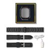 Ceas inteligent ZTfit ZT09-HM – negru, cu curea din silicon, metal și piele