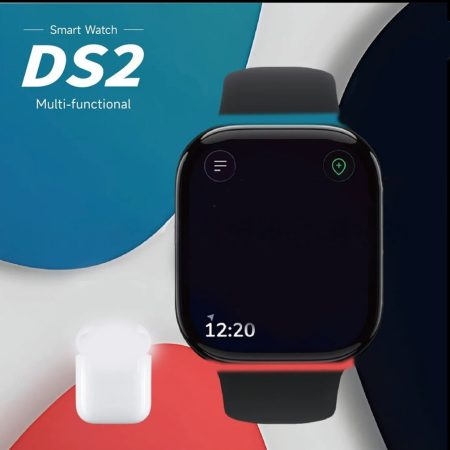 ZTfit DS2 Smartwatch + Căști – cu curea neagră și portocalie