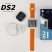 ZTfit DS2 Smartwatch + Căști – cu curea neagră și portocalie