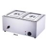 Încălzitor electric de alimente – 2 compartimente, oțel inoxidabil