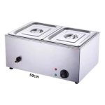   Încălzitor electric de alimente – 2 compartimente, oțel inoxidabil