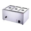 Încălzitor electric de alimente – 3 compartimente, oțel inoxidabil