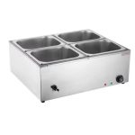   Încălzitor electric de alimente – 4 compartimente, oțel inoxidabil