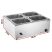 Încălzitor electric de alimente – 4 compartimente, oțel inoxidabil