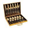Set de tacâmuri auriu, 24 piese