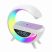 Mini difuzor multimedia Bluetooth, pad de încărcare wireless, ceas deșteptător, lampă LED RGB