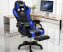 Scaun gamer de masaj Likeregal 920 cu suport pentru picioare –albastru