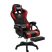 Scaun gamer de masaj Likeregal 920 cu suport pentru picioare –roșu
