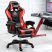 Scaun gamer de masaj Likeregal 920 cu suport pentru picioare –roșu