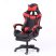 Scaun RACING PRO X cu suport pentru picioare-roșu-negru
