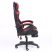 Scaun RACING PRO X cu suport pentru picioare-roșu-negru