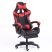 Scaun RACING PRO X cu suport pentru picioare-roșu-negru
