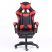 Scaun RACING PRO X cu suport pentru picioare-roșu-negru