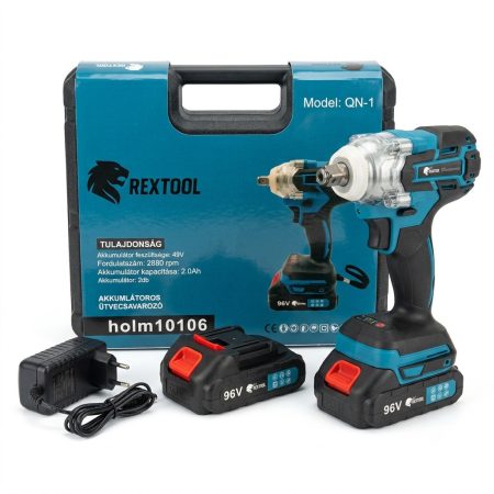 RexTool Basic – Șurubelniță cu percuție cu două baterii