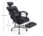 Scaun rotativ de birou cu suport pentru picioare, negru – Confort și comoditate, design ergonomic! Scaun rotativ de birou cu suport pentru picioare, negru – Confort și comoditate, design ergonomic!