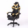 Scaun RACING PRO X cu suport pentru picioare-negru-auriu Scaun RACING PRO X cu suport pentru picioare-negru-auriu