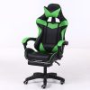 Scaun RACING PRO X cu suport pentru picioare- verde-negru  