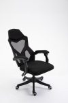 Scaun Helo Gamer cu suport pentru picioare- negru