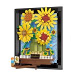   Van Gogh Floarea-soarelui – Joc de construcție 3D, Pictură (cu ramă) | Model artistic decorativ – 1277 piese