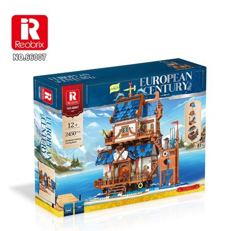 Set de construcție Reobrix – Căsuță de pescari medievală (2450 piese)