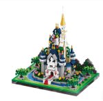   Set de joc cu blocuri de construcție Balody Dream Castle – 1165 bucăți Micro cărămizi, model Mini Architecture