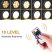 AIBOO Dimmable LED Cabinet Lights - Cool White + RGB, cu telecomandă (6 lumini cu intensitate ultra scăzută) AIBOO Dimmable LED Cabinet Lights - Cool White + RGB, cu telecomandă (6 lumini cu intensitate ultra scăzută)