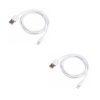 Cablu 2 1m USB - Lightning (alb) - iPhone / iPad / iPod / AirPods