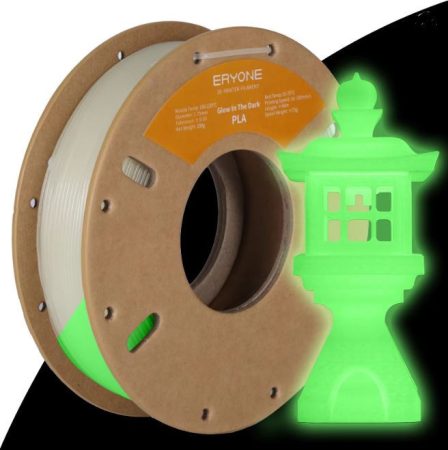 ERYONE Luminous PLA Green Printing Filament - 1,75 mm, ±0,03 mm precizie, 1 kg ERYONE Luminous PLA Green Printing Filament - 1,75 mm, ±0,03 mm precizie, 1 kg