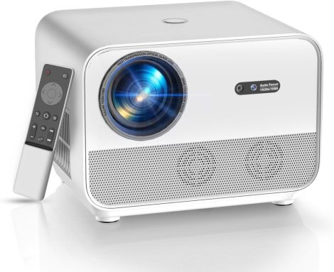 FunFlix A1 proiector inteligent – 1080P, suport 4K, Android TV, WiFi 6, Bluetooth 5.2