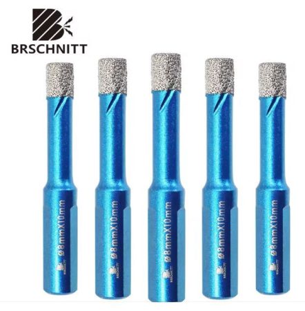 Set de burghie diamantate pentru gresie și parchet – 5 buc., 8 mm