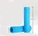 Mâner ergonomic, de culoare albastru cer, antiderapant, din cauciuc moale