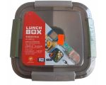   Cutie pentru alimente Lunch Box cu compartimente – Albastru închis-gri