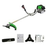   Mașină de tuns iarba / tăietor de tufișuri pe benzină – 72 cm³, cu motor în doi timpi - Verde