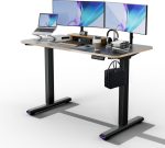  Birou electric cu înălțime reglabilă NearHub OD30E-B-120 – negru, 120 × 60 cm